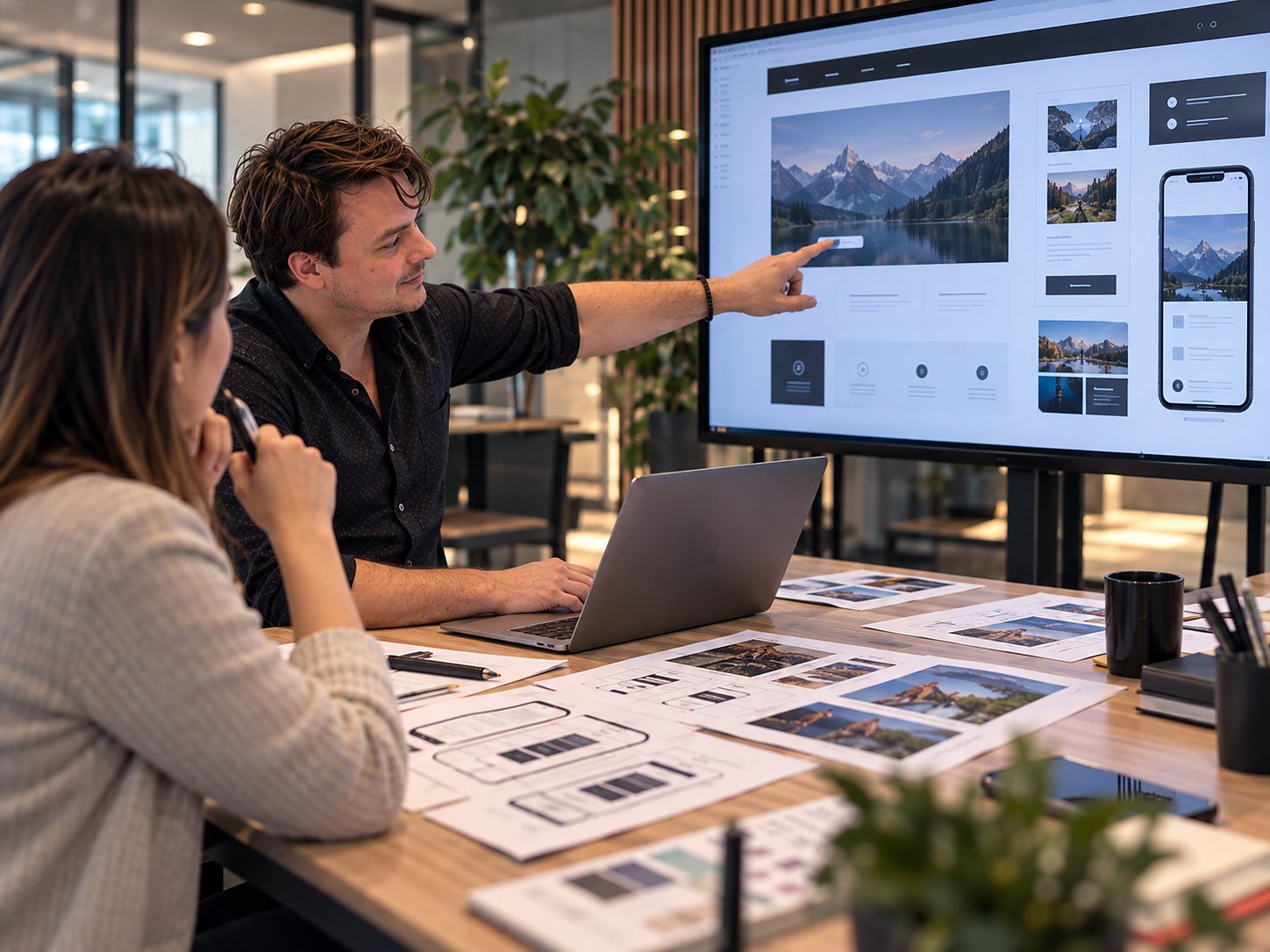 Atelier de conception d'un site web sur mesure chez 33C